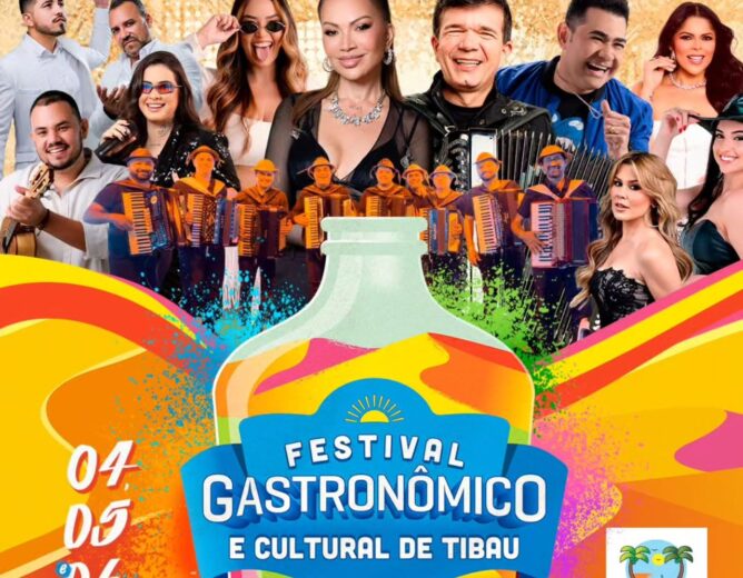 Prefeitura de Tibau divulga programação completa do 5º Festival Gastronômico e Cultural